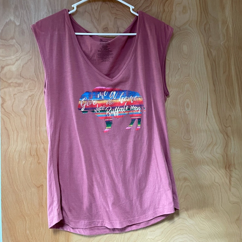Pink Wrangler Graphic shirt